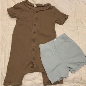 Onsie and shorts